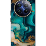 Realme 12 Pro Plus Mobile Back Cover with Artistic Liquid Ink