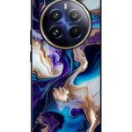Realme 12 Pro Plus Mobile Back Cover with Artistic Liquid Ink