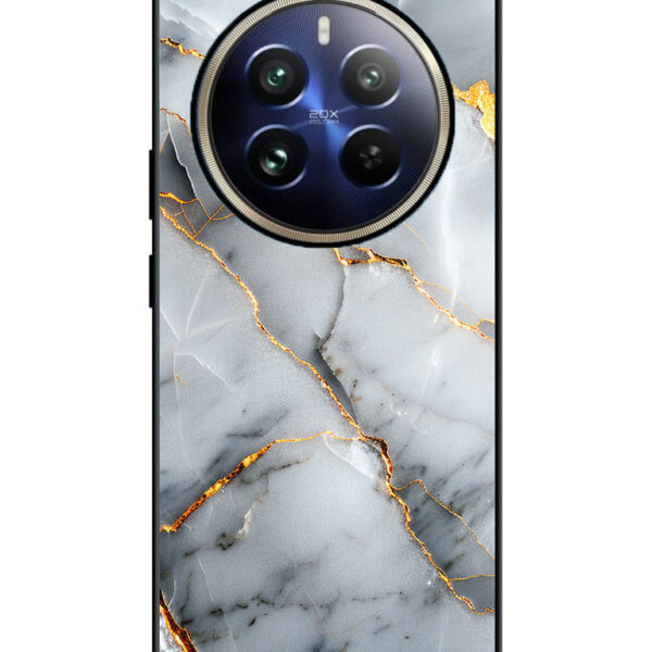 Realme12ProPlusMobileCover N41 golden marble 1 MMC 657 1 Realme 12 Pro Plus Back Cover Marble with Golden Effect