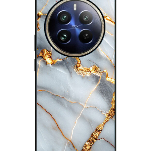 Realme12ProPlusMobileCover N41 golden marble 12 MMC 660 1 Realme 12 Pro Plus Back Cover Marble with Golden Effect