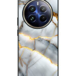Realme 12 Pro Plus Back Cover Marble with Golden Effect