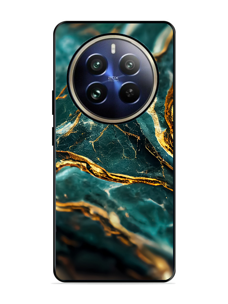 Realme12ProPlusMobileCover N42 gold teal 1 MMC 540 1 Realme 12 Pro Plus Back Cover Gold Teal Marble