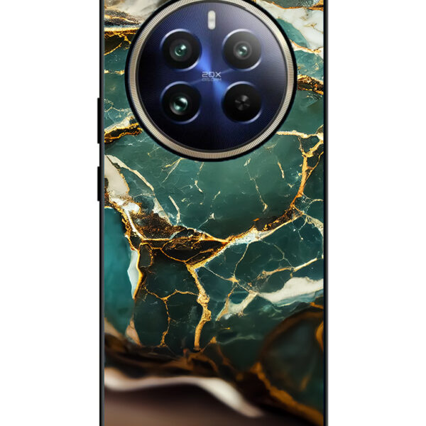 Realme12ProPlusMobileCover N42 gold teal 14 MMC 545 1 Realme 12 Pro Plus Back Cover Gold Teal Marble