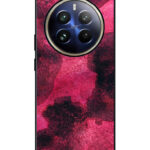 Realme 12 Pro Plus Back Cover Pink Burgundy Watercolor Effect