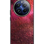 Realme 12 Pro Plus Back Cover Pink Burgundy Watercolor Effect