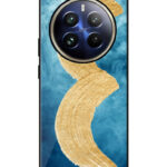 Realme 12 Pro Plus Back Cover Pink Burgundy Watercolor Effect