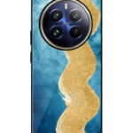 Realme 12 Pro Plus Back Cover Pink Burgundy Watercolor Effect