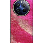 Realme 12 Pro Plus Back Cover Pink Burgundy Watercolor Effect