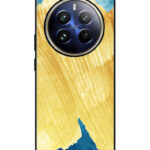 Realme 12 Pro Plus Back Cover Pink Burgundy Watercolor Effect