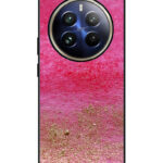 Realme 12 Pro Plus Back Cover Pink Burgundy Watercolor Effect