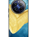 Realme 12 Pro Plus Back Cover Pink Burgundy Watercolor Effect