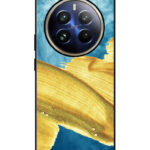 Realme 12 Pro Plus Back Cover Pink Burgundy Watercolor Effect