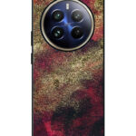 Realme 12 Pro Plus Back Cover Pink Burgundy Watercolor Effect