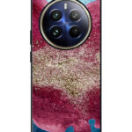 Realme 12 Pro Plus Back Cover Pink Burgundy Watercolor Effect