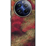 Realme 12 Pro Plus Back Cover Pink Burgundy Watercolor Effect