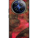 Realme 12 Pro Plus Back Cover Pink Burgundy Watercolor Effect