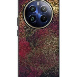 Realme 12 Pro Plus Back Cover Pink Burgundy Watercolor Effect