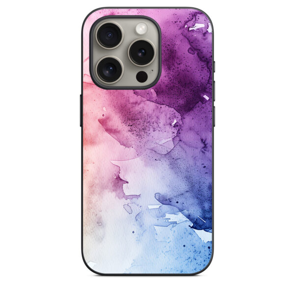 iphone 15 pro back cover N1 Colorful Watercolor Canvas Background 02 MMC 2 My Mobile Cover