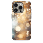 iPhone 15 Pro Back Cover Golden Sparkles