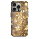 iPhone 15 Pro Back Cover Golden Sparkles