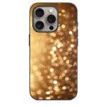iPhone 15 Pro Back Cover Golden Sparkles