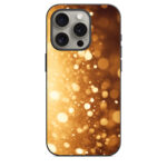 iPhone 15 Pro Back Cover Golden Sparkles