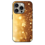 iPhone 15 Pro Back Cover Golden Sparkles