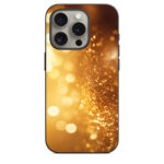 iPhone 15 Pro Back Cover Golden Sparkles