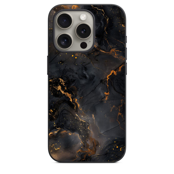 iphone 15 pro back cover N3 Black Marble Textures 11 MMC 23 My Mobile Cover