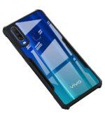 Vivo Mobile Cover Mobile Cover for Vivo Y17 / Y12 / Y15 (Polycarbonate_Black)