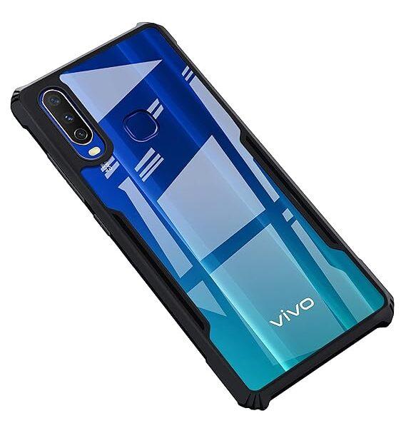 Mobile Cover for Vivo Y17 / Y12 / Y15 (Polycarbonate_Black)